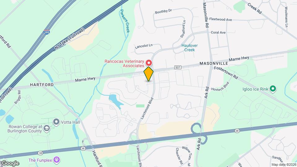 Mount Laurel Crossing Map and Location Details