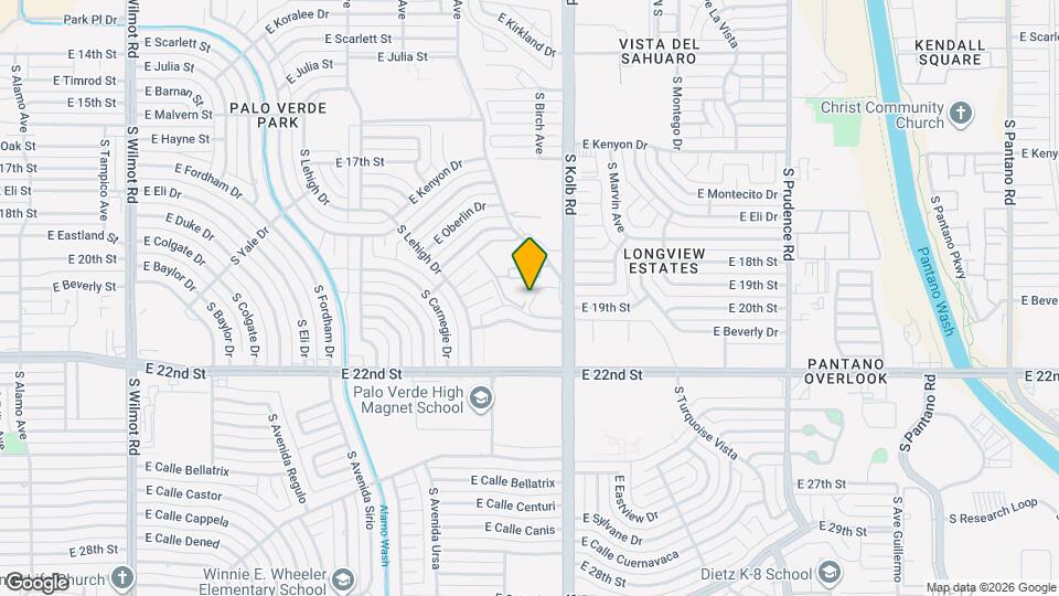 840 S Langley Ave, Unit Fully furnished 1 Bd./1 Ba. Condo Map and Location Details