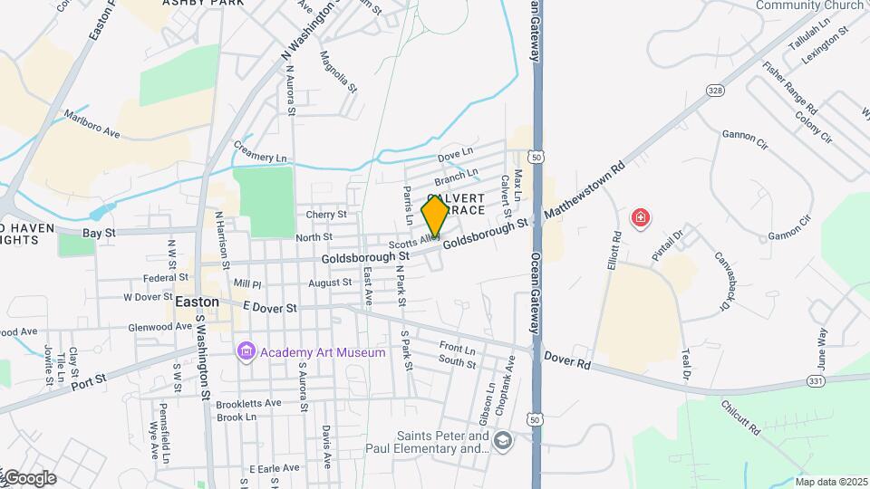 625 Goldsborough St Map and Location Details