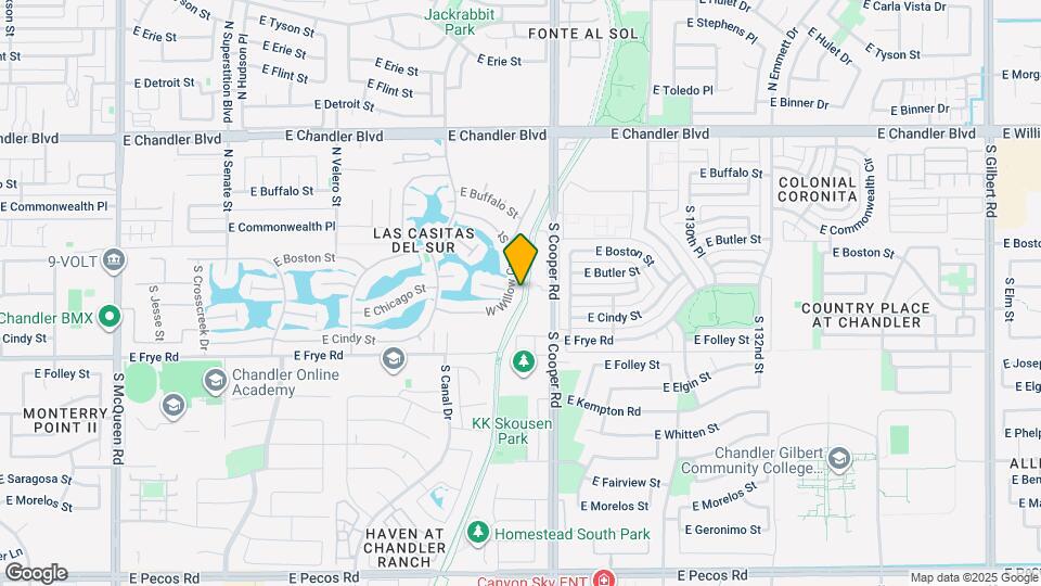 105 S Willow Creek St Map and Location Details