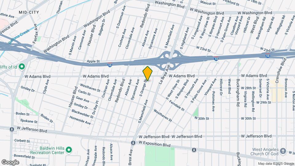 2622 S Orange Dr Mapa y Detalles de la Ubicación