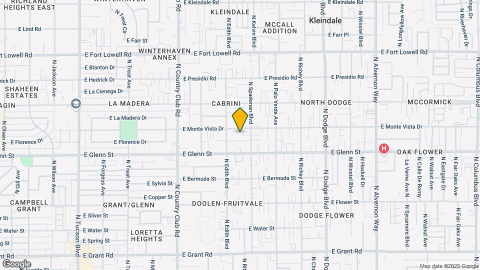 3332 E Monte Vista Dr Map and Location Details