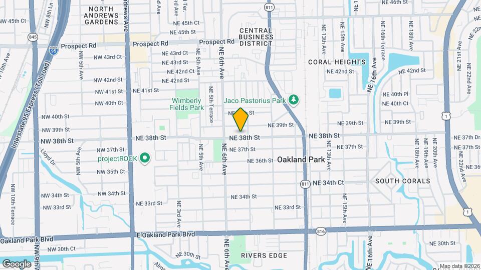 735 NE 38th St Map and Location Details