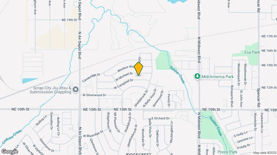 201 W Campbell Dr Map and Location Details