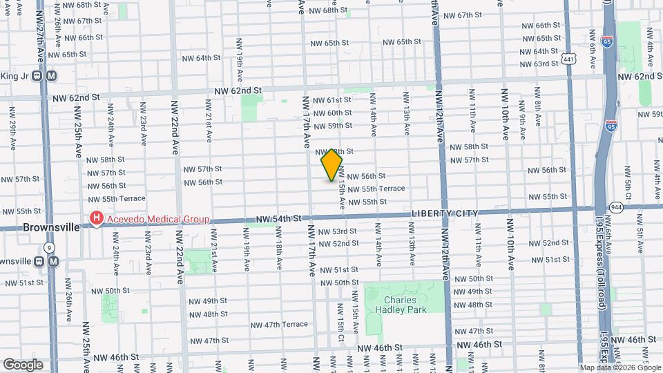 1531 NW 55th Terrace Map and Location Details