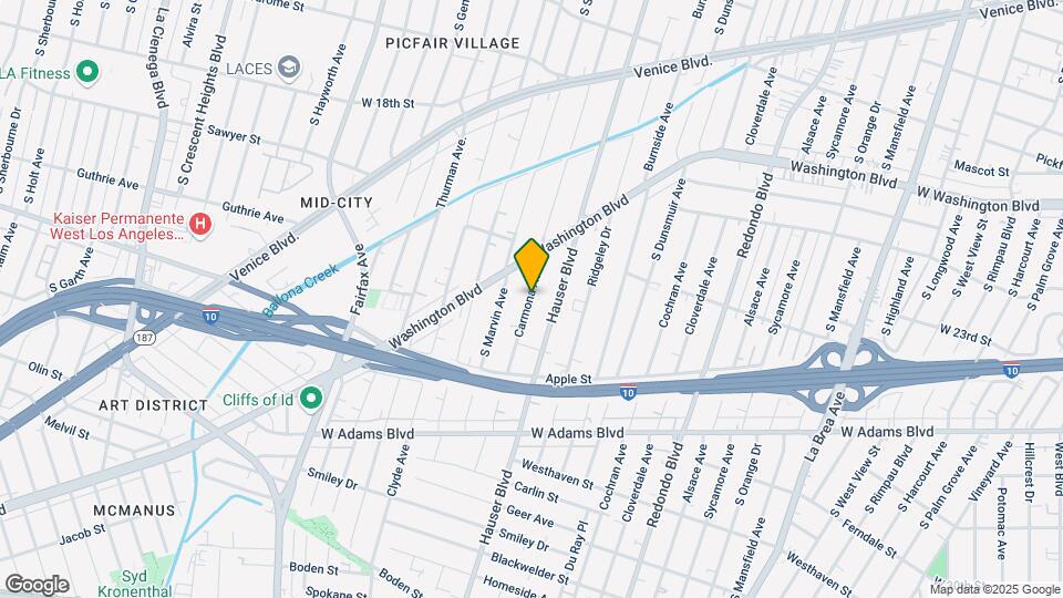 2206 Carmona Ave Map and Location Details