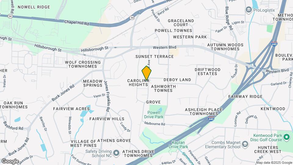 704 Grove Ave Map and Location Details