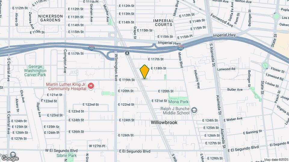 2112-2120 E 119th St Mapa y Detalles de la Ubicación