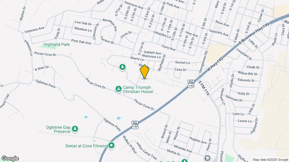 1505 Hillside St Mapa y Detalles de la Ubicación