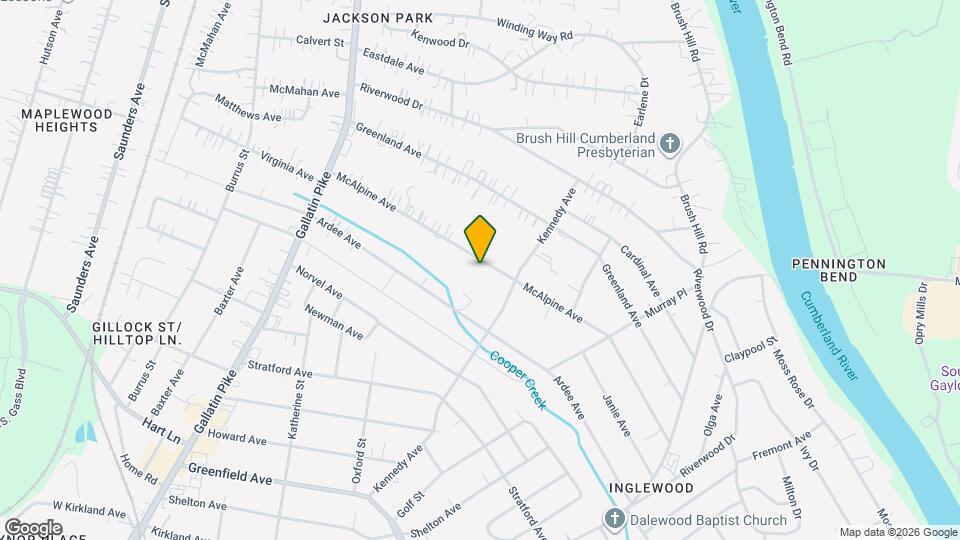 1226 McAlpine Ave Map and Location Details