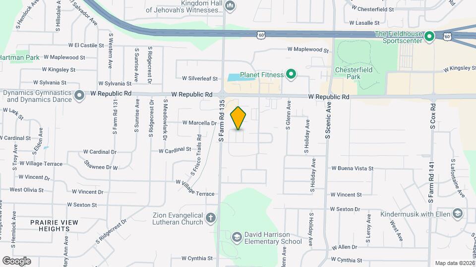 3035 W Cardinal St Map and Location Details