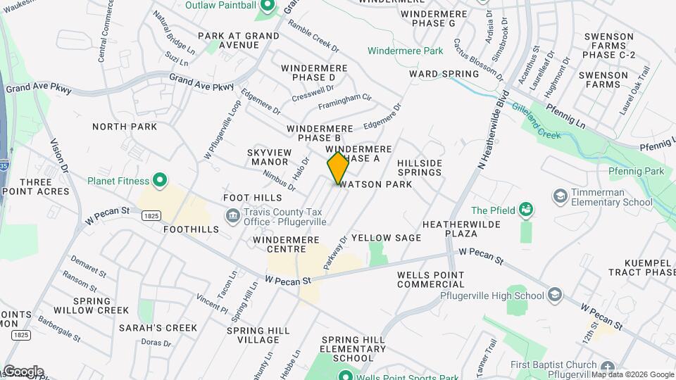 16115 Windermere Dr Map and Location Details