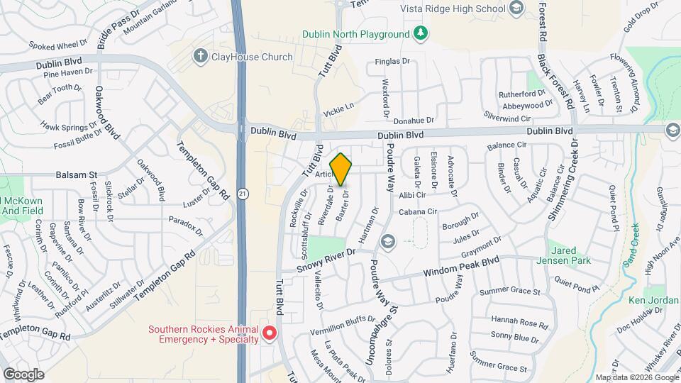 6326 Baxter Dr Map and Location Details