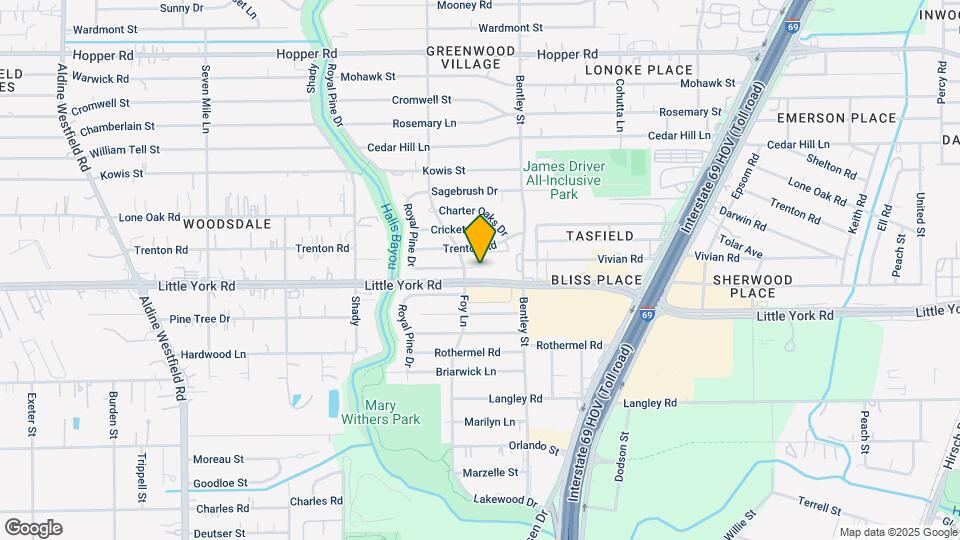 3012 Barksdale Dr Mapa y Detalles de la Ubicación