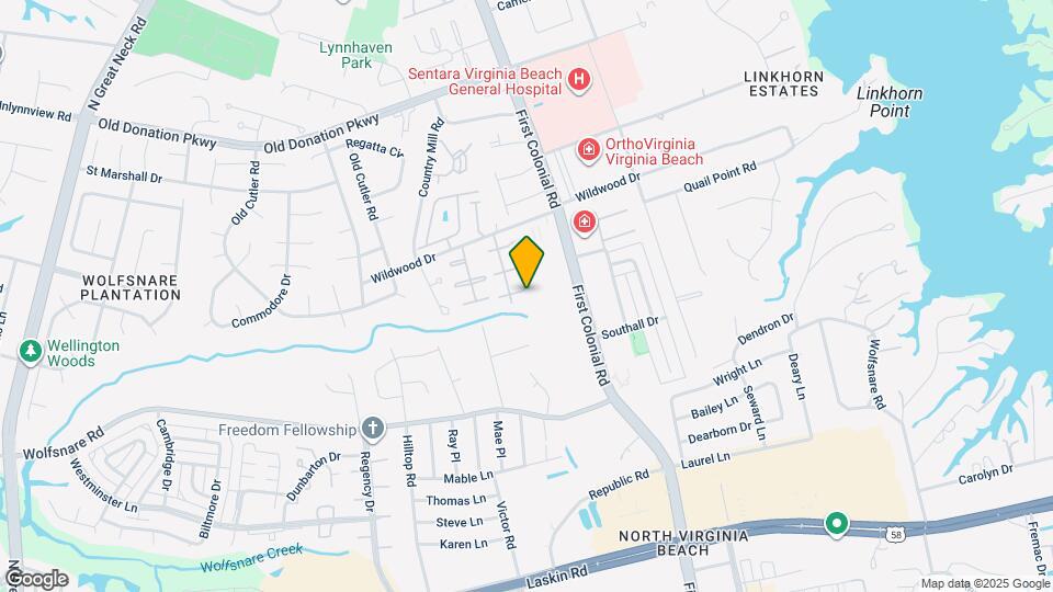 1807 E Durham Map and Location Details