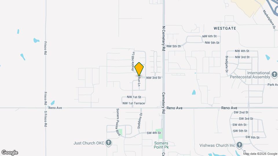 1505 Land Run Ln Map and Location Details