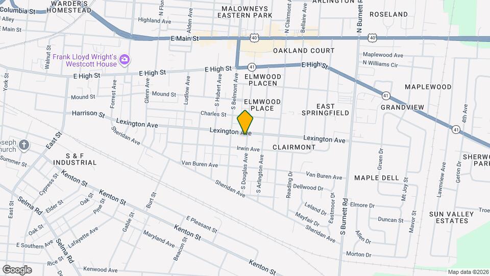 411 S Douglas Ave Map and Location Details