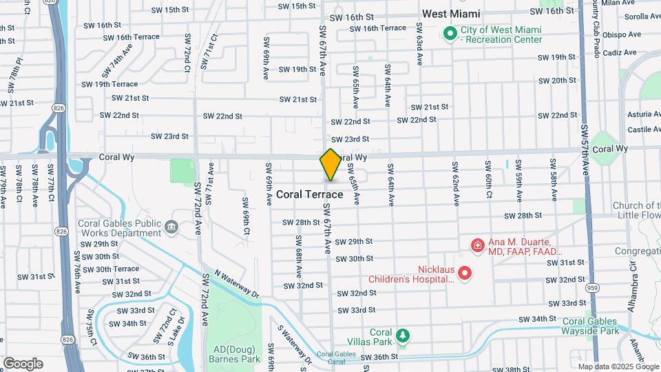 2555 SW 67th Ave Mapa y Detalles de la Ubicación