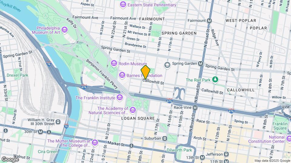 1832-1834 Callowhill St Map and Location Details