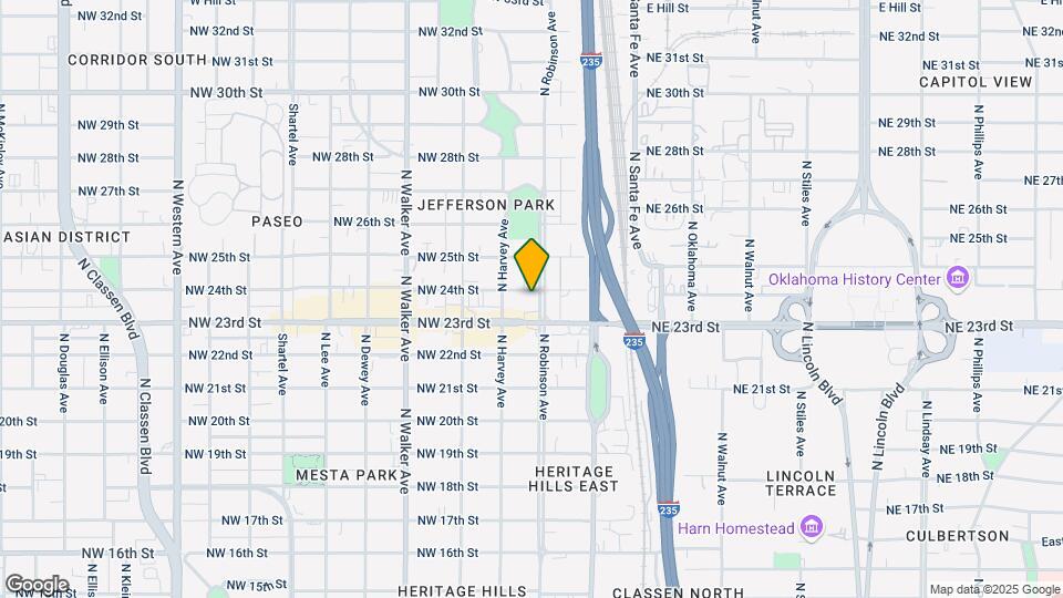 2417 N Robinson Ave Map and Location Details