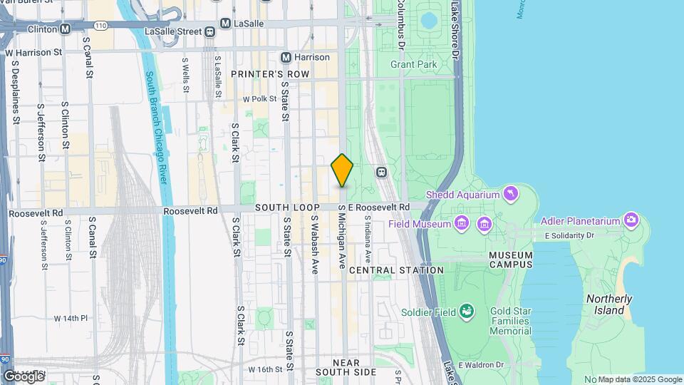 1140 S Michigan Ave Map and Location Details