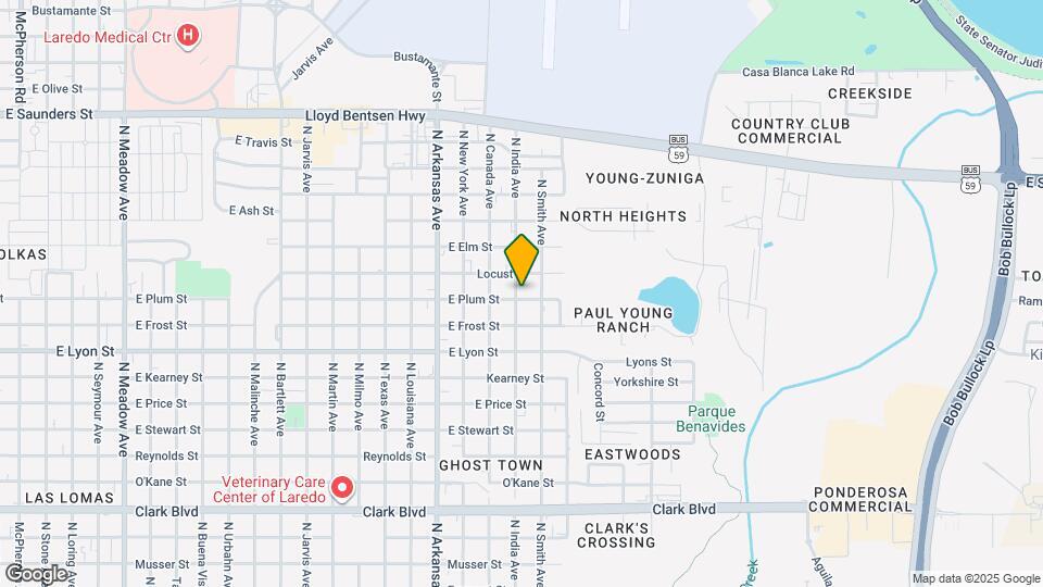 3102 E Plum St Map and Location Details