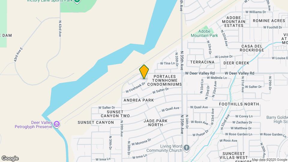 3628 W Firehawk Dr Map and Location Details