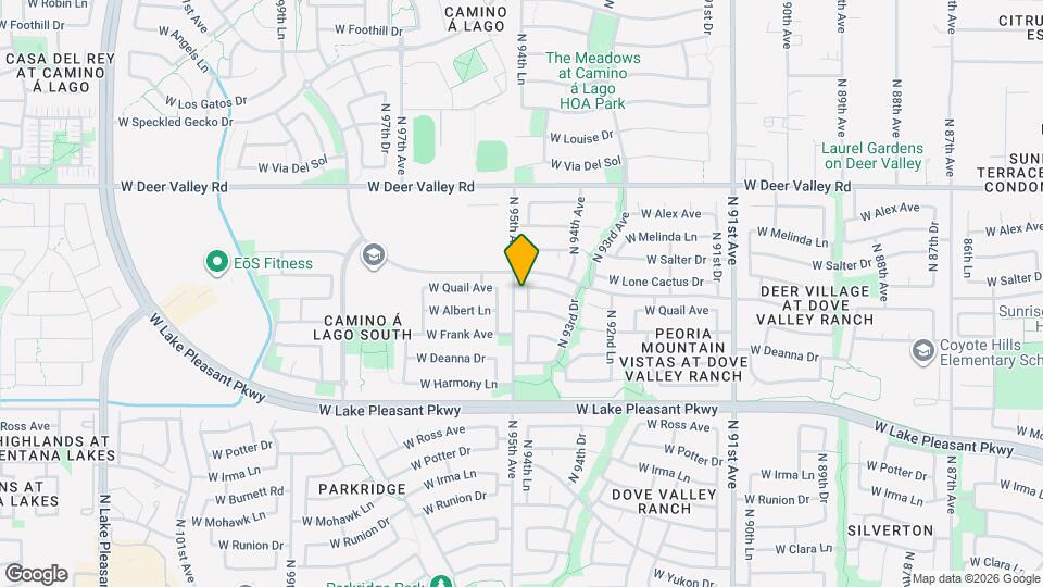 21290 N 94th Ln Map and Location Details