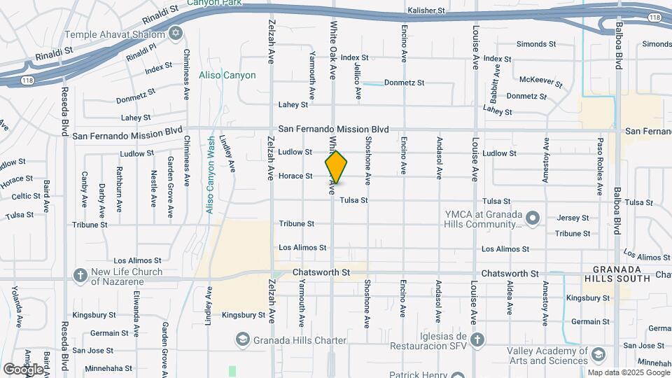 10918 White Oak Ave Map and Location Details