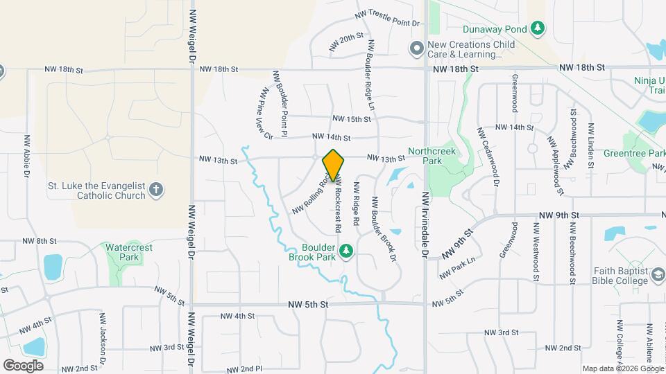 1106 NW Rockcrest Rd Map and Location Details