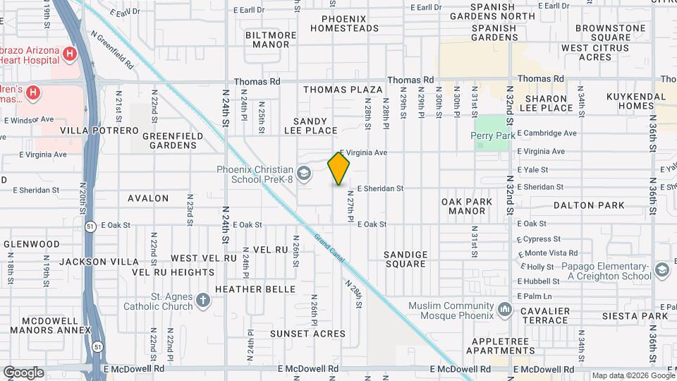 2435 N 27th St Map and Location Details