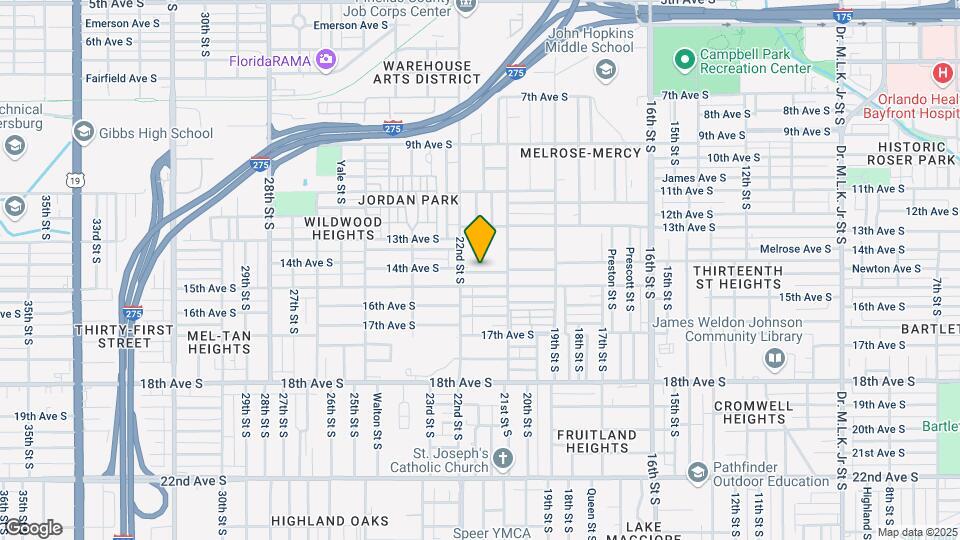 2165 14th Ave S Map and Location Details