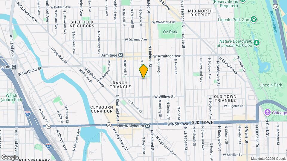 1865 N Dayton St Map and Location Details