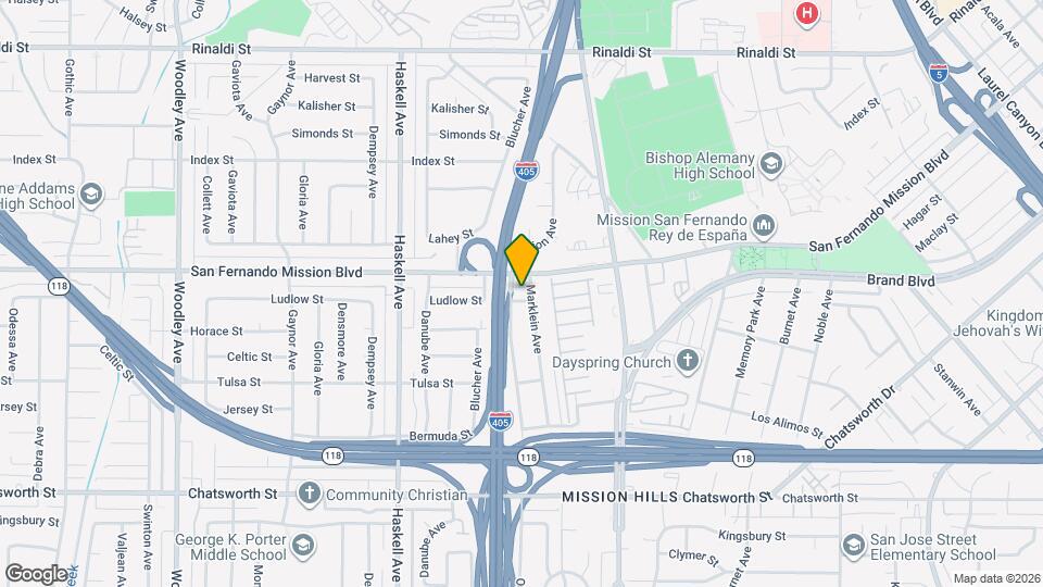 15549 Ludlow St Map and Location Details