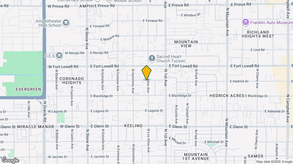 468 E Delano St Map and Location Details