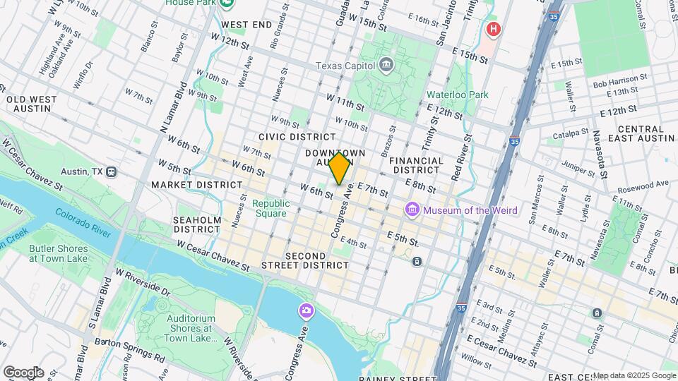 600 Congress Ave. Map and Location Details