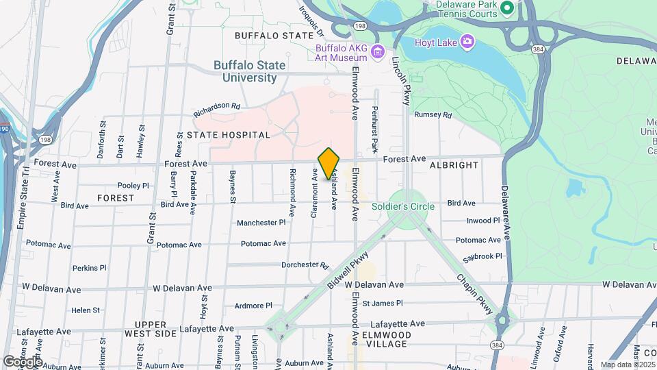 802 Ashland Ave Map and Location Details