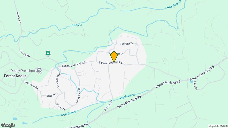 12725 Banner Lava Cap Rd Map and Location Details