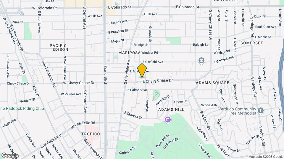 505 E Chevy Chase Dr Map and Location Details