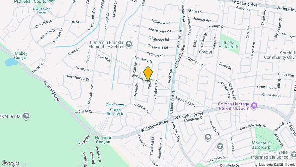 2968 Coral St Map and Location Details