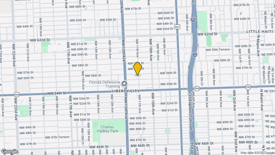 1101 NW 55th Terrace Map and Location Details