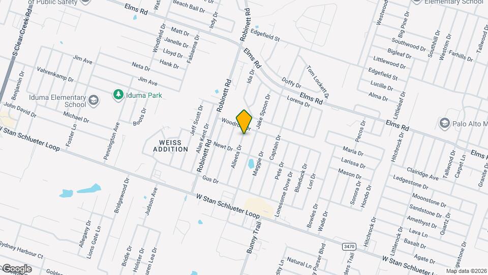 4204 Alleeta Dr Map and Location Details