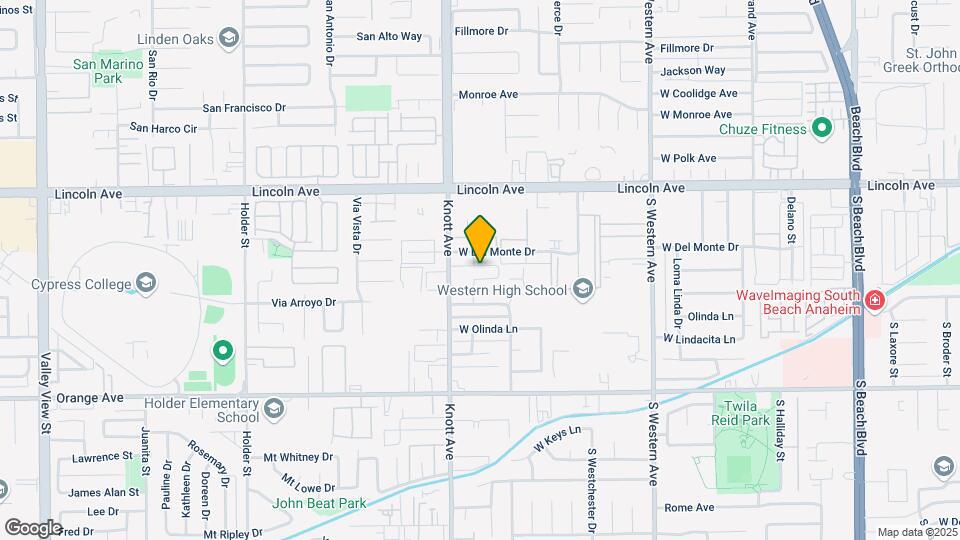 3427 W Canoga Pl Map and Location Details