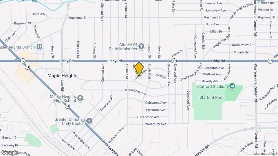 17916 North Blvd Map and Location Details