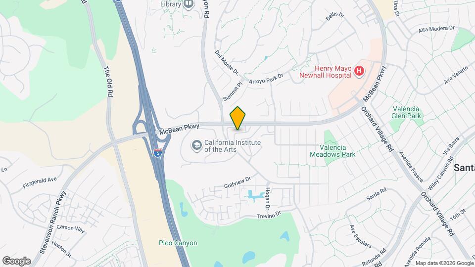 24518 McBean Pkwy Map and Location Details