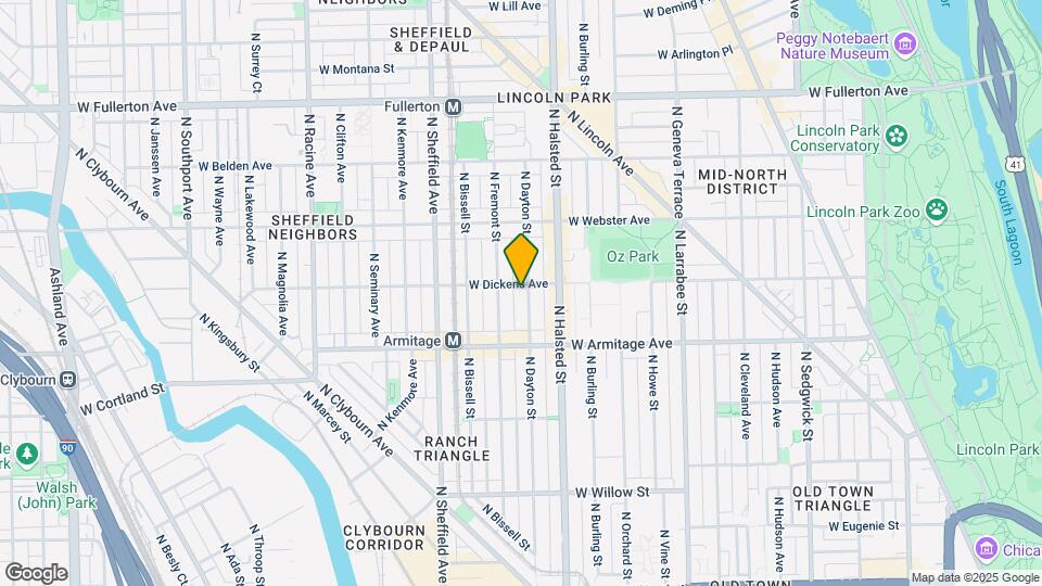 2052 N Dayton St Map and Location Details