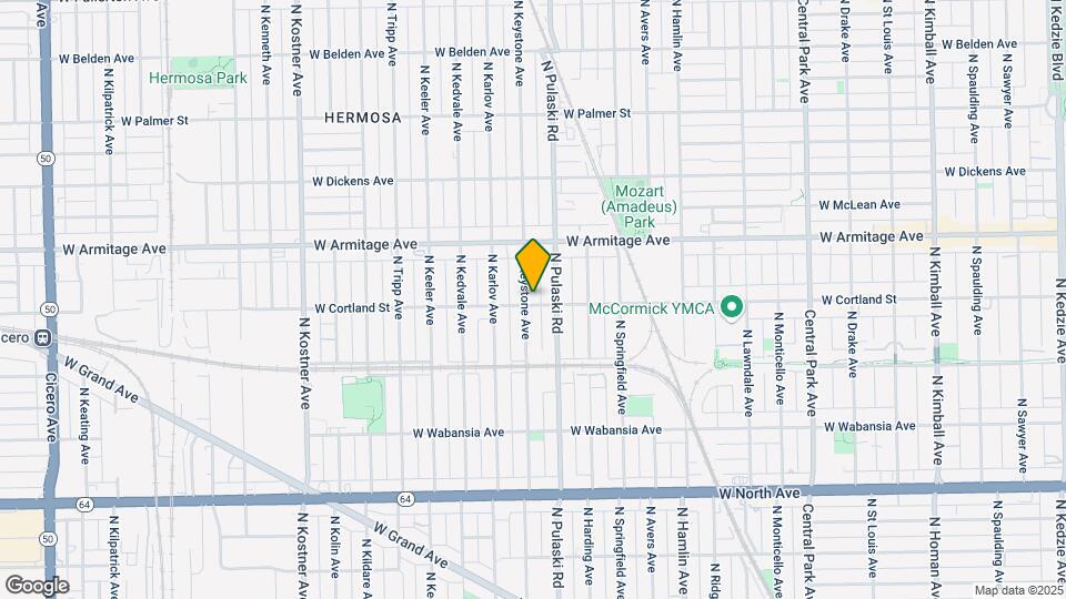 1901 N Keystone Ave Map and Location Details