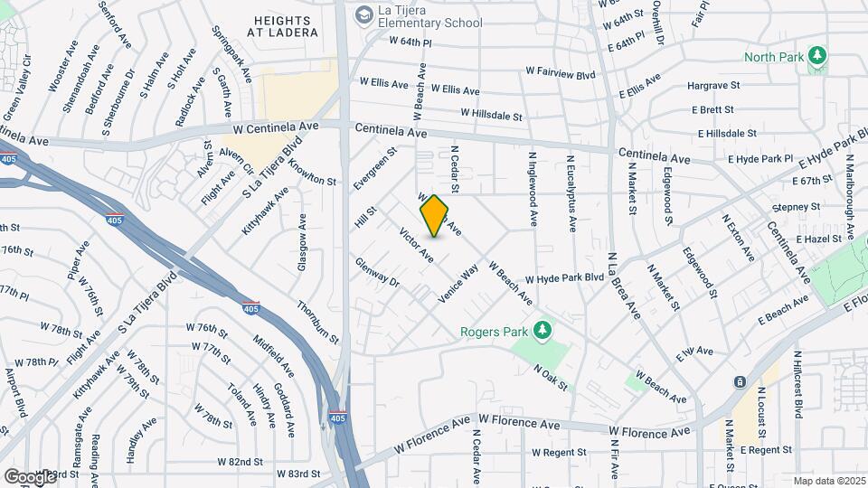849 Victor Ave Mapa y Detalles de la Ubicación