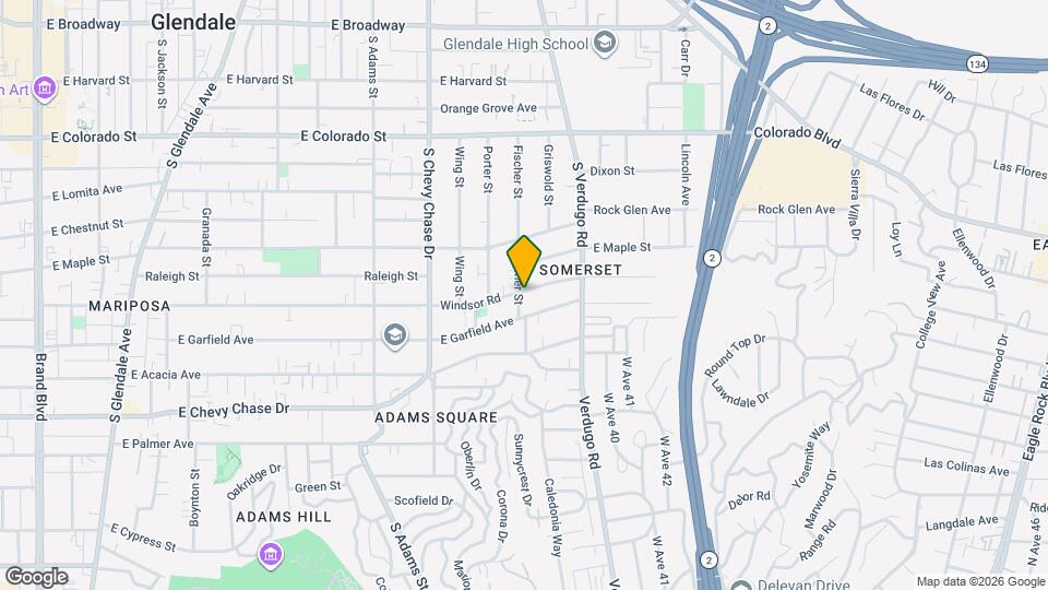 802 Fischer St, Unit B Map and Location Details