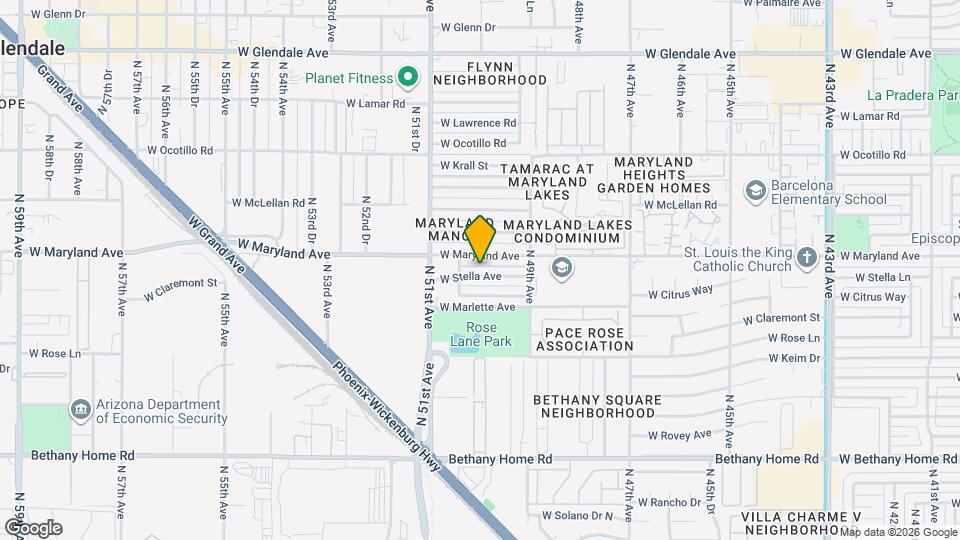 4950 W Stella Ln Map and Location Details